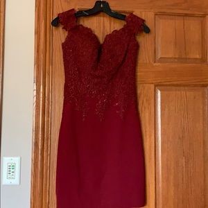Dancing Queen Maroon Dress